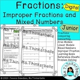 Fractions: Improper Fractions and Mixed Numbers (digital s