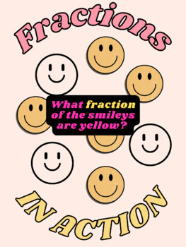 Preview of Fractions In Action // Number and Word Form + Fraction of a Whole and Group