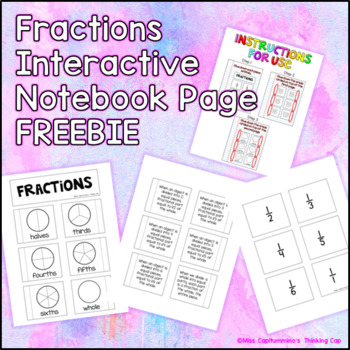 Preview of Fractions Interactive Notebook Page FREEBIE