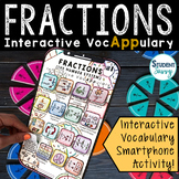 Fractions Activity | Interactive VocAPPulary™ - Math Vocab