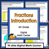 Fractions Introduction Digital Math Center 4th Grade