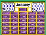 Fractions Jeopardy 5th Grade Review