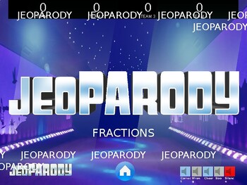 Preview of Fractions Jeopardy Game PowerPoint
