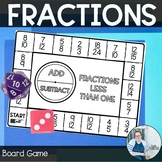 Fractions Less Than One Board Game TEKS 6.4e 6.4f CCSS 6.N