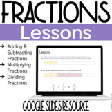 Fractions Lessons & Student Work ⎮ Digital - Google Slides