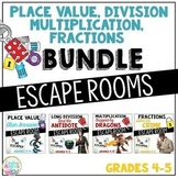 Fractions, Long Division, Multiplication, Place Value Esca