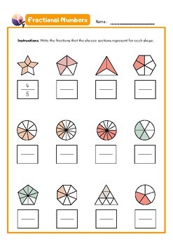 Fractions Math 2023 Worksheets 3th 4th by MARAH EDITION | TPT