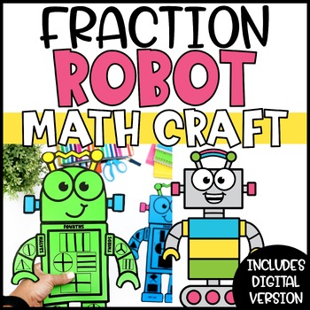 Preview of Fractions Craft | Partitioning Shapes Math Activity