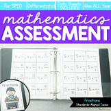 Fractions Math Assessment for IEP Progress Monitoring