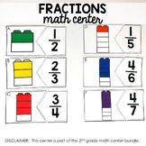 Fractions Math Center (included in 2nd grade math centers bundle)