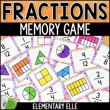 Preview of Fractions Math Game | Memory Match Math Center