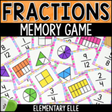 Fractions Math Game | Memory Match Math Center