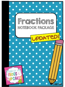 Preview of Fractions Math Notebook/Math Journal Pack