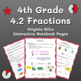 Fractions Math SOL 4.2 Interactive Notebook