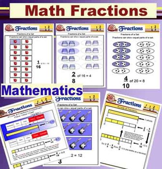 Preview of Fractions Math Smartboard File - 65 pages
