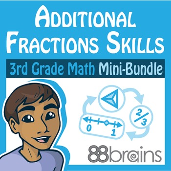 Preview of Additional Fractions Skills Mini Bundle | Distance Learning | Google Classroom