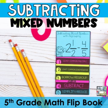 Preview of Subtracting Mixed Numbers - Like & Unlike Denominators - Fractions Lesson - 5th