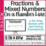Fractions on a Number Line Game | Mixed Numbers on a Numbe