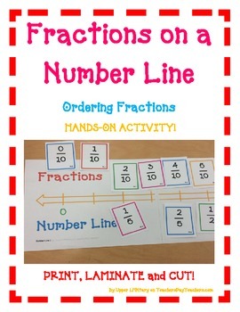 Preview of Fractions Number Line- A Hands-On Activity  - Distance Learning