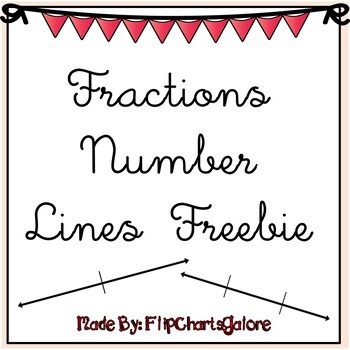 Preview of Fractions Number Line Clip Art - 3rd Grade Math