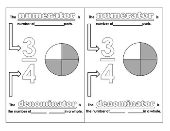 Preview of Fractions-Numerator & Denominator