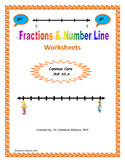 Fractions On Number Line Comparing Equivalent Fractions Worksheets