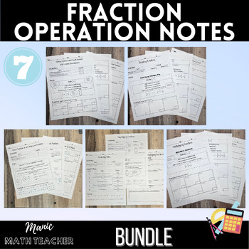 Preview of Fractions Operation Bundle - Lessons