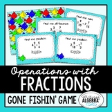 Fractions Operations | Gone Fishin' Game