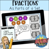 Fractions: Part of a Set- BOOM CARDS- Digital Learning