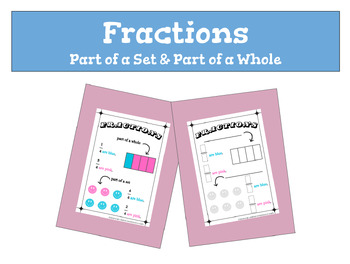 Preview of Fractions - Part of a Set & Part of a Whole