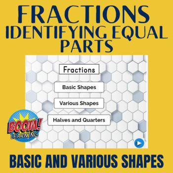 Fractions Identifying Equal Parts Boom Cards By Jade Learning Resources