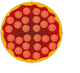 Fractions Pizzas (Halves and Quarters)