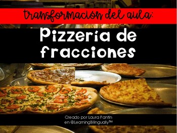 Preview of Fractions Pizzeria in Spanish