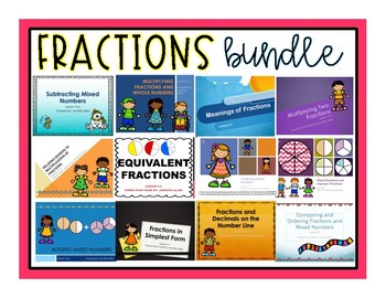 Preview of Fractions Power Point BUNDLE