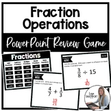 Fractions PowerPoint Review Game (Add Subtract Multiply an