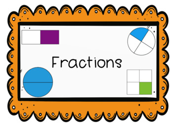 Preview of Fractions PowerPoint (Whole, Halves, Fourths, Equal + Unequal Parts)