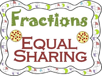 Preview of Kindergarten Math-Fractions (Equal Sharing)