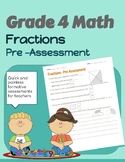 Fractions Pre Assessment- Grade 4 Alberta