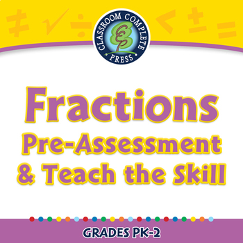Preview of Fractions - Pre-Assessment & Teach the Skill - NOTEBOOK Gr. PK-2
