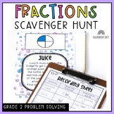 Fractions Problem Solving Investigation - Scavenger Hunt -