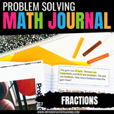 Fractions Problem Solving for Interactive Notebooks or Mat