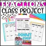 Fractions Project | Fraction Activities - Class Donut Shop