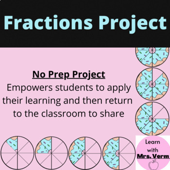 Preview of Fractions Project: No Prep