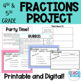 Fractions Project - Addition or Multiplication - Printable