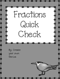 Fractions Quick Check