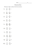 Fractions Quiz