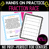 Fractions Race--Multiplayer Game for Practicing Fraction o