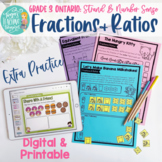 Fractions & Ratio Extra Practice Grade 3 Ontario Math! No 