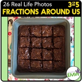 Fractions Real life Picture Photo Cards Math Slides