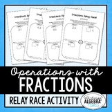 Fraction Operations | Relay Races